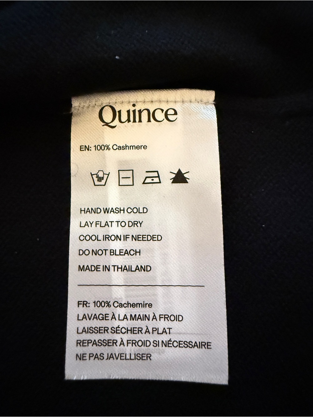 Quince | Black Mongolian Cashmere Tee - Picture 9 of 11